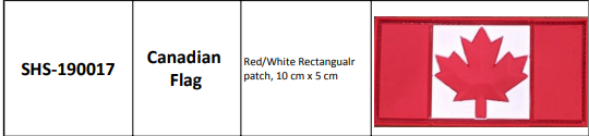 Canadian Flag  PVC Patches