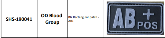 Tactical Zone PVC Patches 