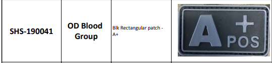 Tactical Zone PVC Patches 