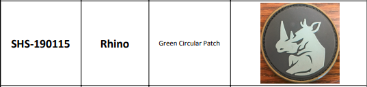 Tactical Zone PVC Patches 