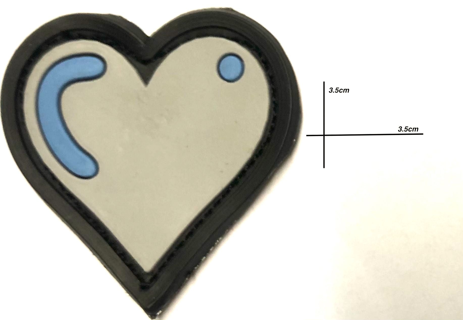 Shadow PVC Patches Heart